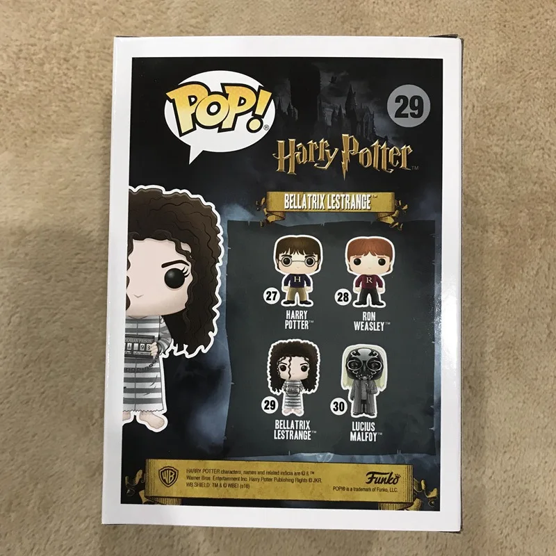 Эксклюзивная Funko-поп официальный Гарри Поттер-Беллатрикс Lestrange Azkaban Escape Виниловая фигурка Коллекционная модель игрушки
