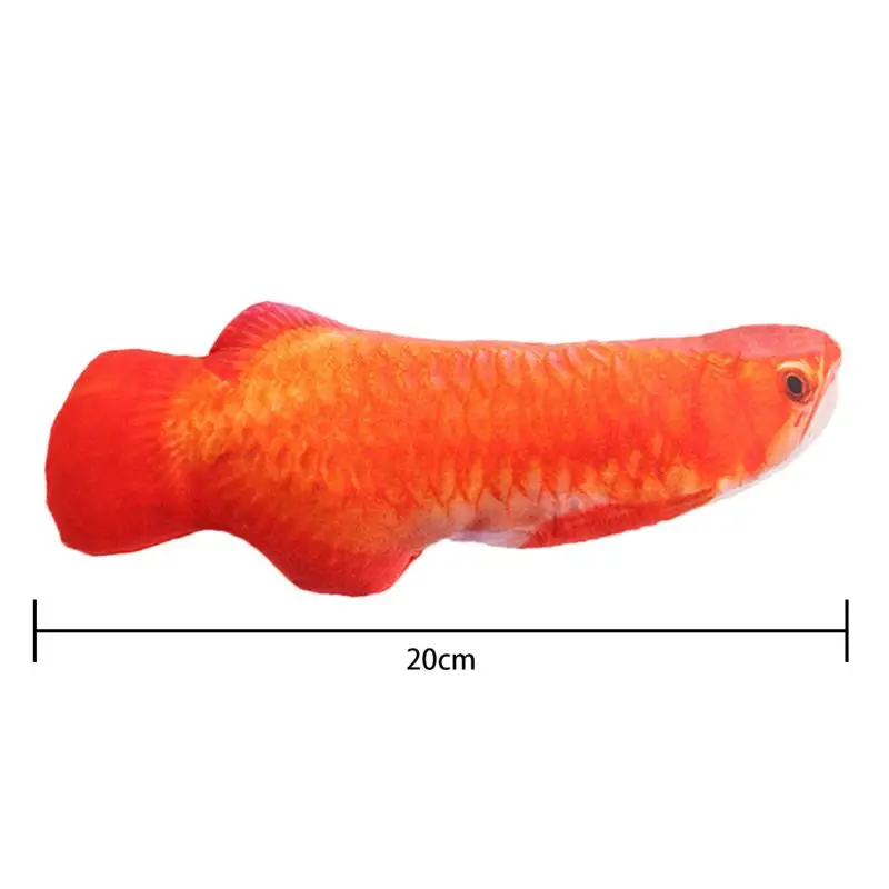 

Cat Toy Artificial Fish Shape Pet Chew Toy Kittens Play Toy Pet Catnip Toy
