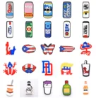 Лидер продаж, украшение для бутылки пива, вина, обуви, аксессуары для обуви, Кроксы, подвески для браслетов, рюкзаков, детские подарки на Рождество Jibz