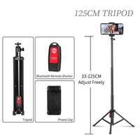 extendable %c2%a0extendable portable tripod stand with bluetooth remote for iphone android phone heavy duty aluminum lightweight