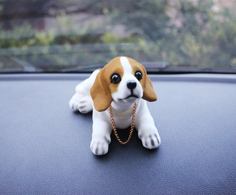 Автомобиль Кукла встряхнуть голову собака украшение автомобиля украшение интерьера милый креативный подарок интерьер декоративные аксессуары для автомобиля интерьер девушки - Название цвета: F