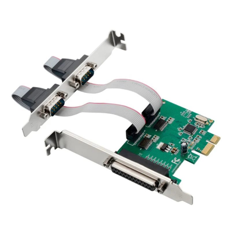 

PCI-E 2S1P Serial-Parallel Combination Control Card RS-232 + LPT Print Port Expansion Card CH382L for Printer PC