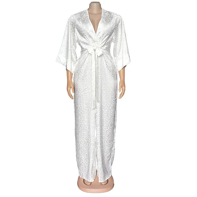 Long Jumpsuit Women Summer 2020 White Loose V Neck Causal Plain Elegant Rompers Plus Size Street Wear Fashion Jumpsits Big Size
