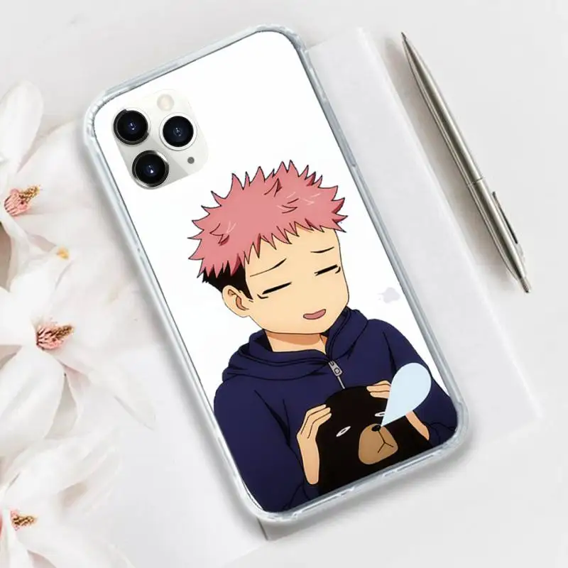

Jujutsu Kaisen Anime Phone Case Transparent for iPhone 11 12 mini pro XS MAX 8 7 6 6S Plus X 5S SE 2020 XR