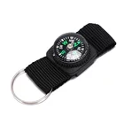 3 в 1 Кемпинг Альпинизм Туризм Мини Карабин wбрелок с компасом термометр вешалка брелок черный