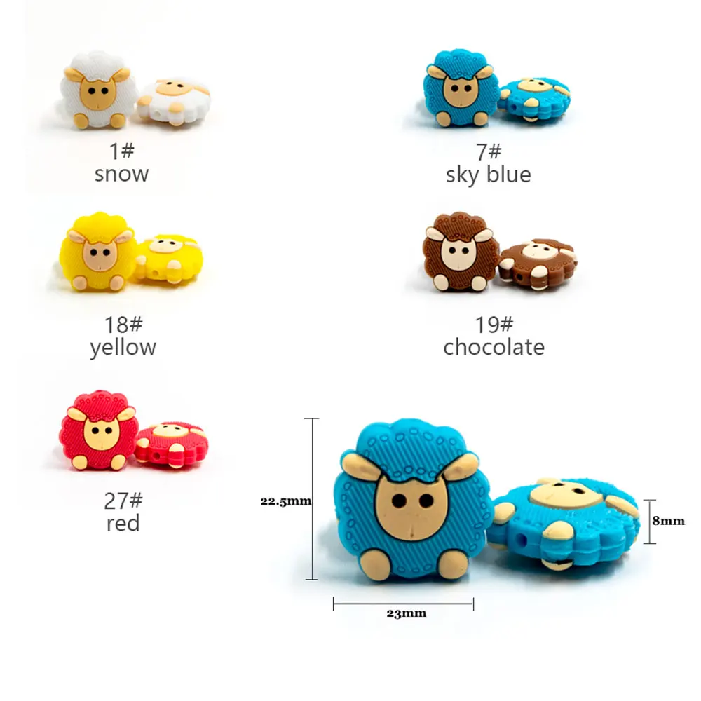 5 шт. силиконовые бусины в виде медведя панды утки коалы перле Мультяшные