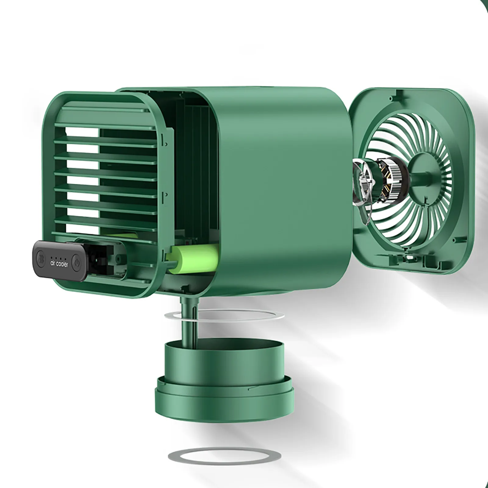 

40# Small Air Conditioner 3 Modes Air Cooler Super Quiet Desktop Fan For Home Usb Desktop Cooler Fan With Water Tanks Fans