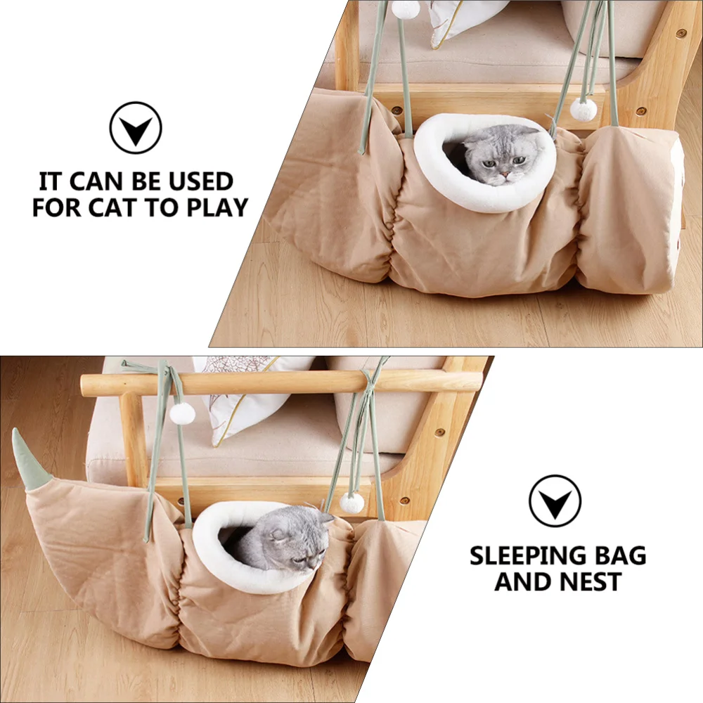 

Cat Sleeping Bag Tunnel Lounge Kitten Hanging Hammock Pet Nest Pet Supply