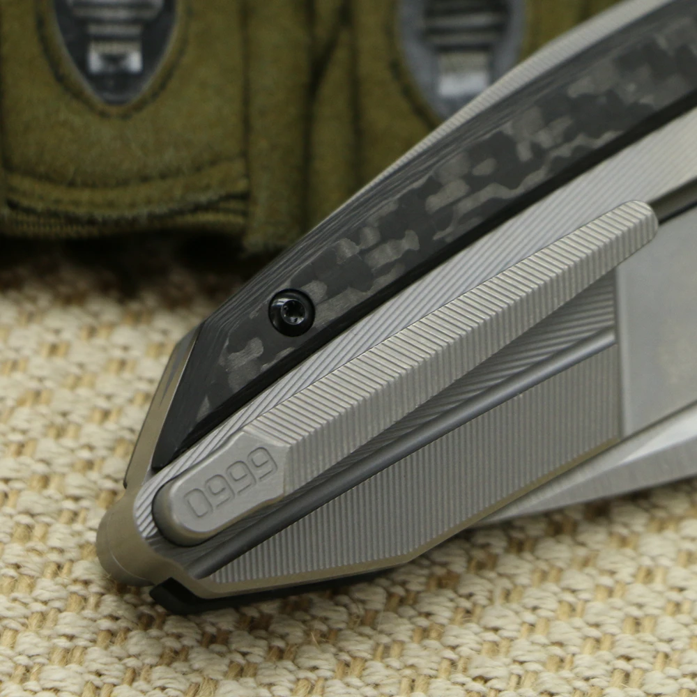 Складной нож ZT0999 M390 лезвие CF+ ручка из титанового сплава кемпинг тактическая Охота набор инструментов для выживания в походных условиях кухонные принадлежности