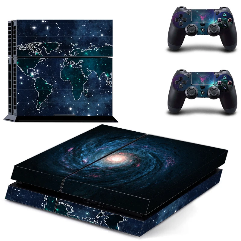 Виниловые наклейки для PS4 виниловые Playstation 4 консоль + 2 контроллера наклейка