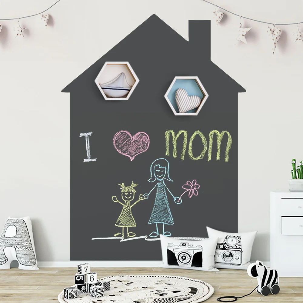 Черный мел доска DIY Рисование рисование каракули граффити стираемые Развивающие