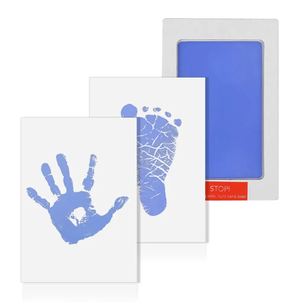 Kit de impresi&oacute;n de huella de mano para beb&eacute;, almohadilla de tinta para dedo infantil, marca de agua, modelado, arcilla, juguetes, regalos-0