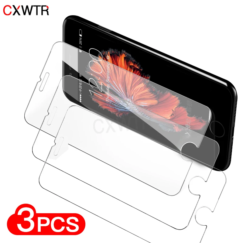 3 шт защитное стекло на iPhone X XS Max XR закаленное стекло для iPhone 7 8 6 6s Plus 5 5S SE Защитная пленка для экрана