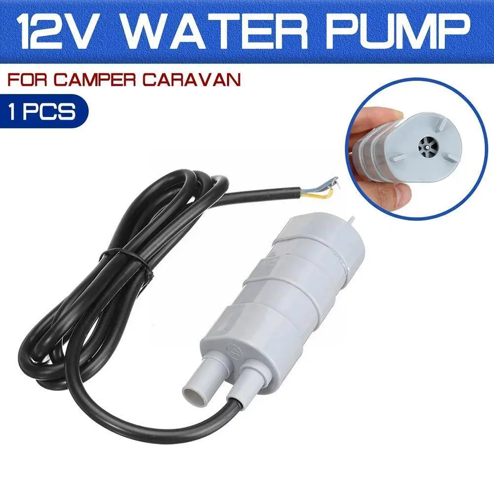 

12V DC 1.2A 1.5M 10L/Min 6-12V Solar Aquarium Three Motorhome Flow Pump Motor Wire Submersible High Water
