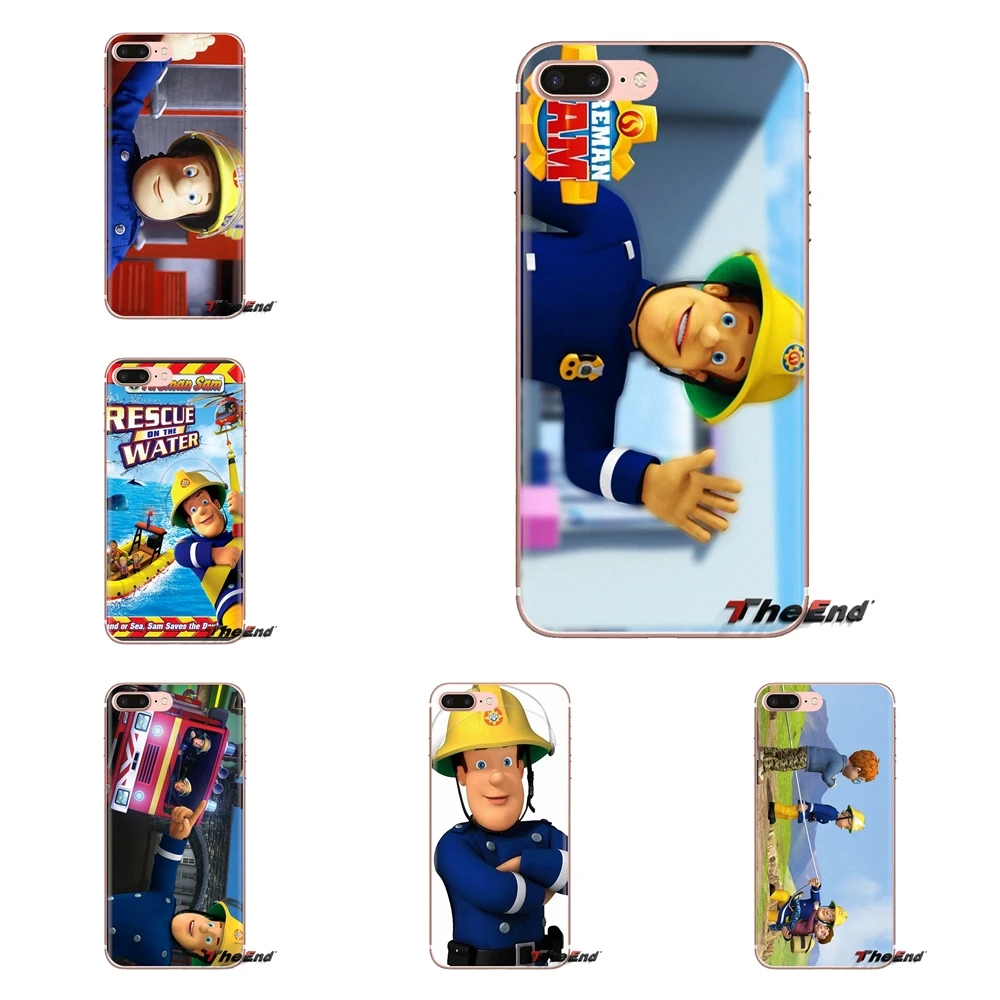 Прозрачные чехлы из ТПУ с рисунком пожарного Сэма для детей huawei G7 G8 P7 P8 P9 P10 P20 P30 Lite