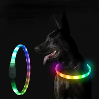 pet dog collar supplies led dog light up collardog neck dog luminous collar large medium small dog pet collar pet accessories