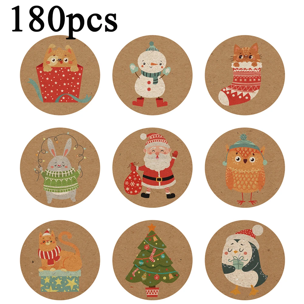 20 листов 180 шт. рождественских наклеек s образные уплотнения для конвертов