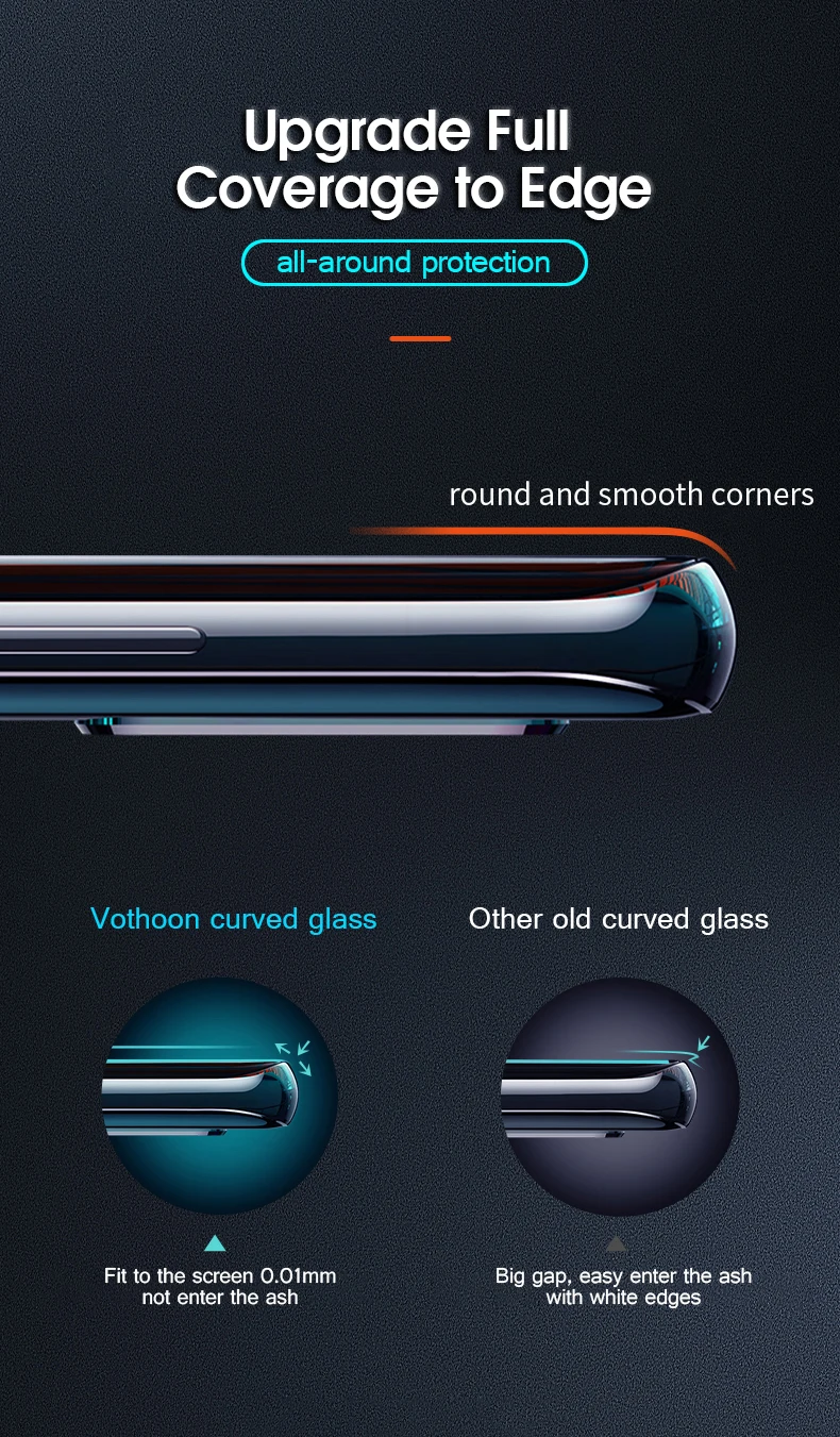 Закаленное стекло votoon для huawei mate 20 Pro 20X, полностью клеящееся Защитное стекло для huawei P30 Pro P20 Lite Nova 3 4 5i