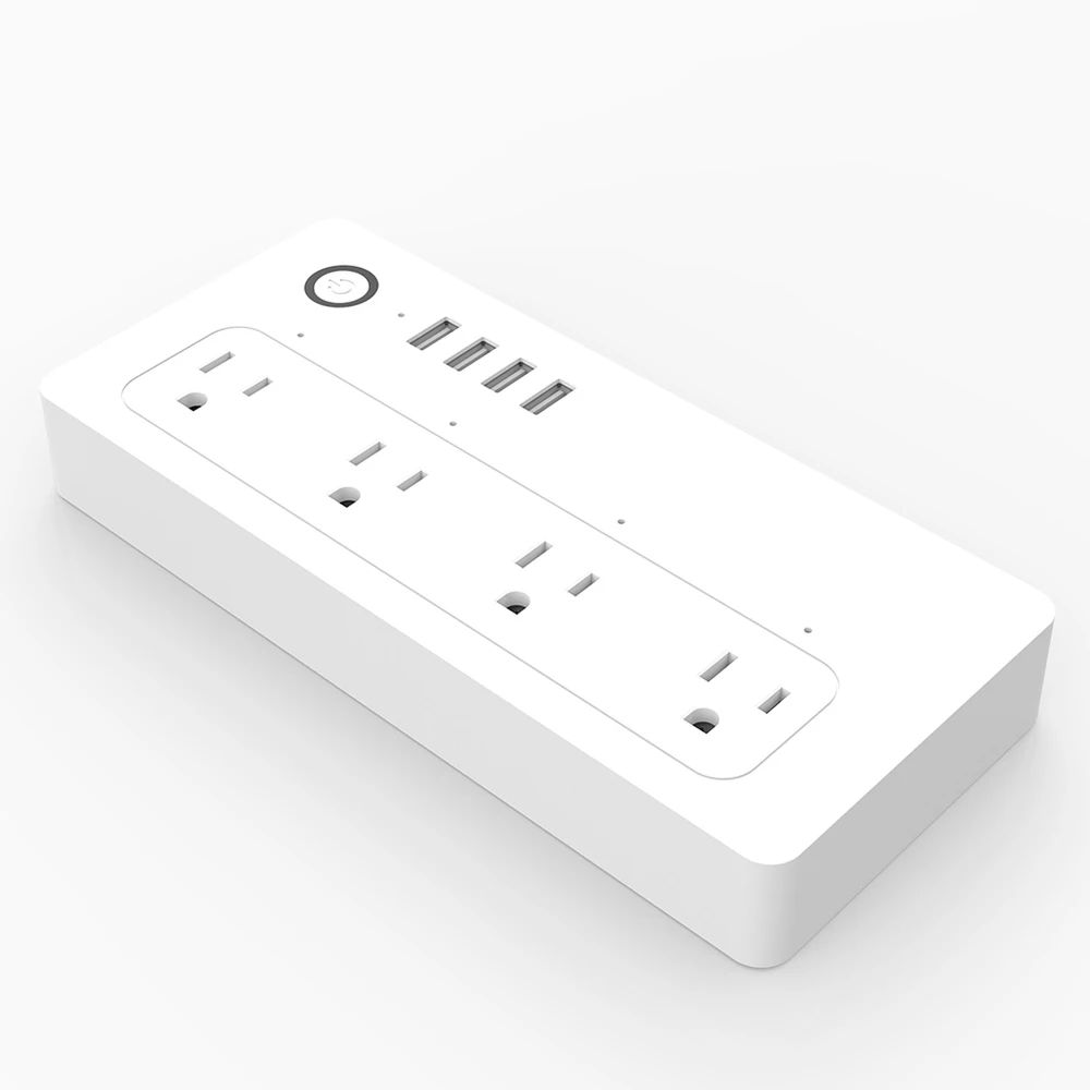 4 USB порт розетка Голосовое управление умный Wifi силовая полоса Защита от перенапряжения несколько розеток дистанционного управления умная вилка Wi-Fi