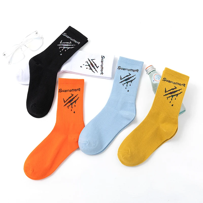 

Crew Street Fashion Socks Spiny Crucifix Latin Cross Rood Cotton Gothic Elastic Punk Black Gift Orange Coconut Cocoa Palm Tree