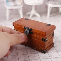 a03 x058 children baby gift toy 16 112 dollhouse mini furniture miniature rement treasure chest box 1pcs