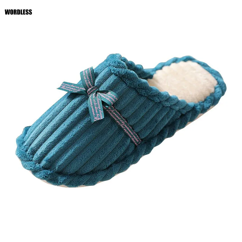 

Winter Men Home Slippers Couple Warm Shoes Women Solid Color Man Comfortable Flip Flop Indoor Floor Bedroom hommes chaussures