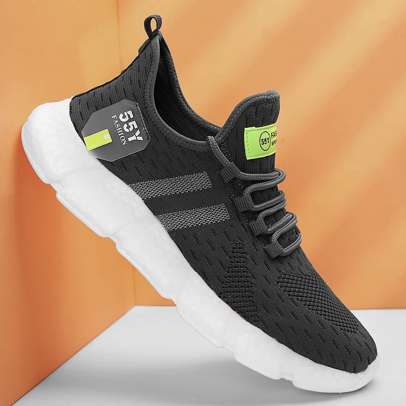 

2021 Male Outdoor Sport Sneakers Man's Walking Driving Training Footwear Flat New Breathable Mens Casual Shoes Zapatillas Hombre