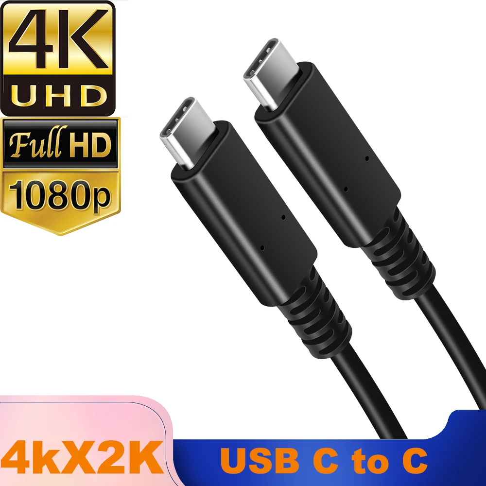 Короткий видеокабель usb-c кабель для монитора 4K диагональ 3 1 Gen 2 быстрой зарядки PD