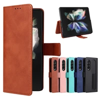 samsung galaxy z fold 3 5g with pen holder and no pen case fully protected card slot leather capa for samsung z fold3