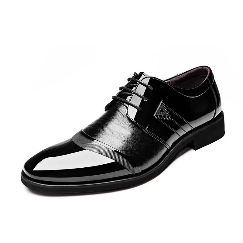 Классические мужские классические туфли винтажные оксфорды на плоской подошве