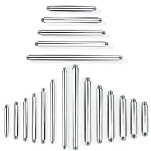 Stainless steel cloves, straight bars for piercing the tongue, a piercing rod, jewelry for puncture, 100 pcs/lot, ...