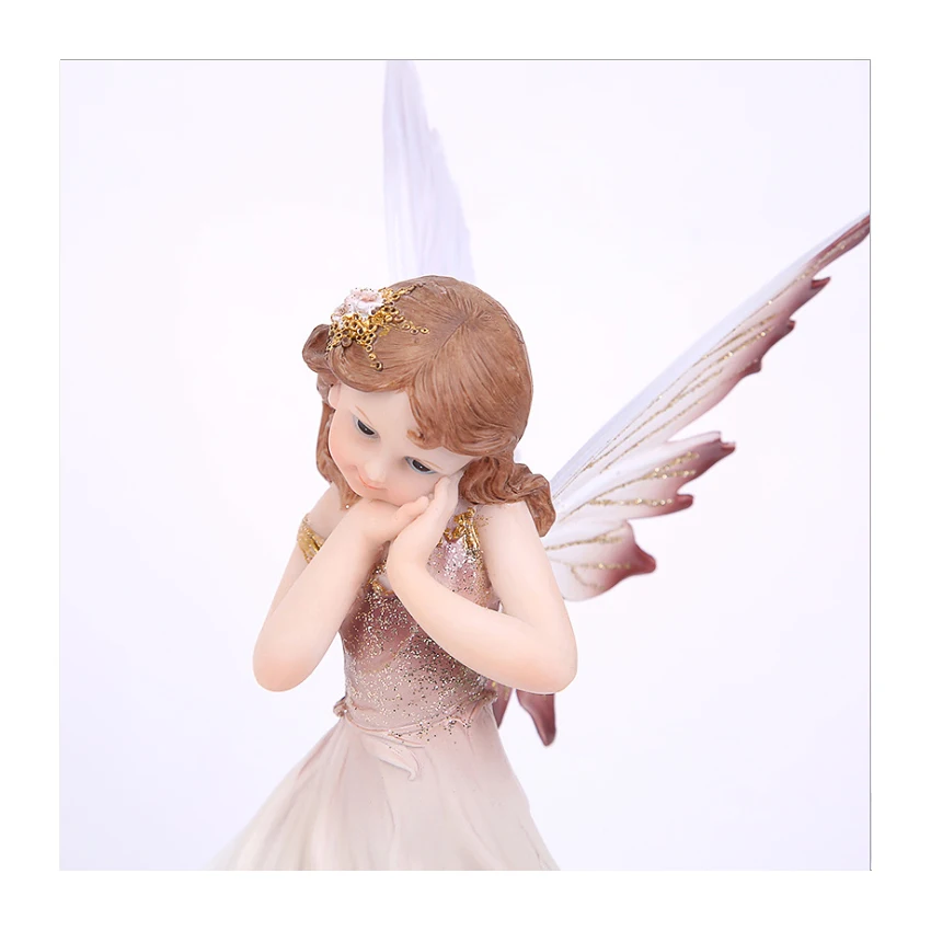 

Creative little angel living room decoration European character resin crafts wings girl home decorations birthday gift