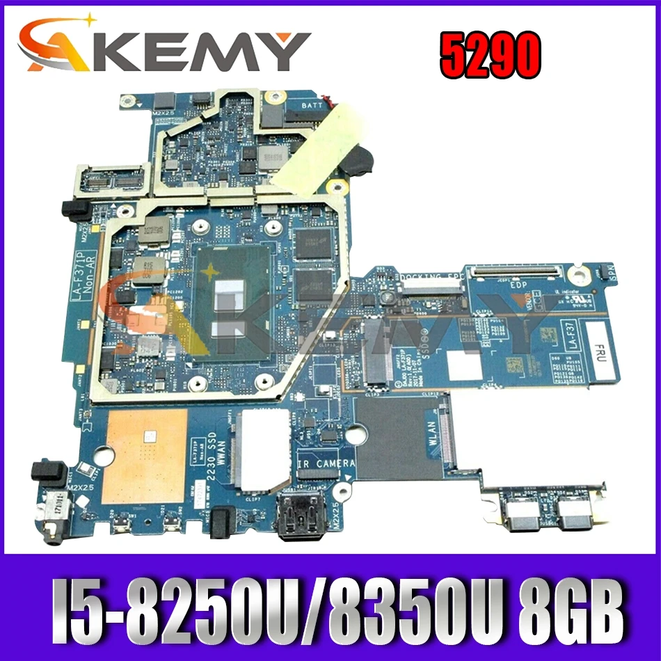 

LA-F371P Latitude 12 5000 Mainboard For Dell 5290 2-in-1 Laptop Motherboard CN-0JP7C1 0JP7C1 I5-8250U/8350U 8GB-RAM 100% Tested