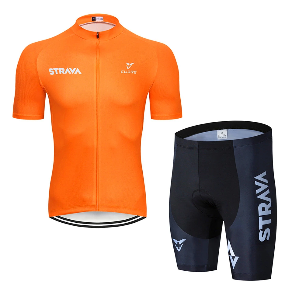 

Pro Cycling Jersey Set 2021 STRAVA Mountain Bike Cycling Clothing Men's Team Racing Bicycle Clothes Breathable Cycling Set