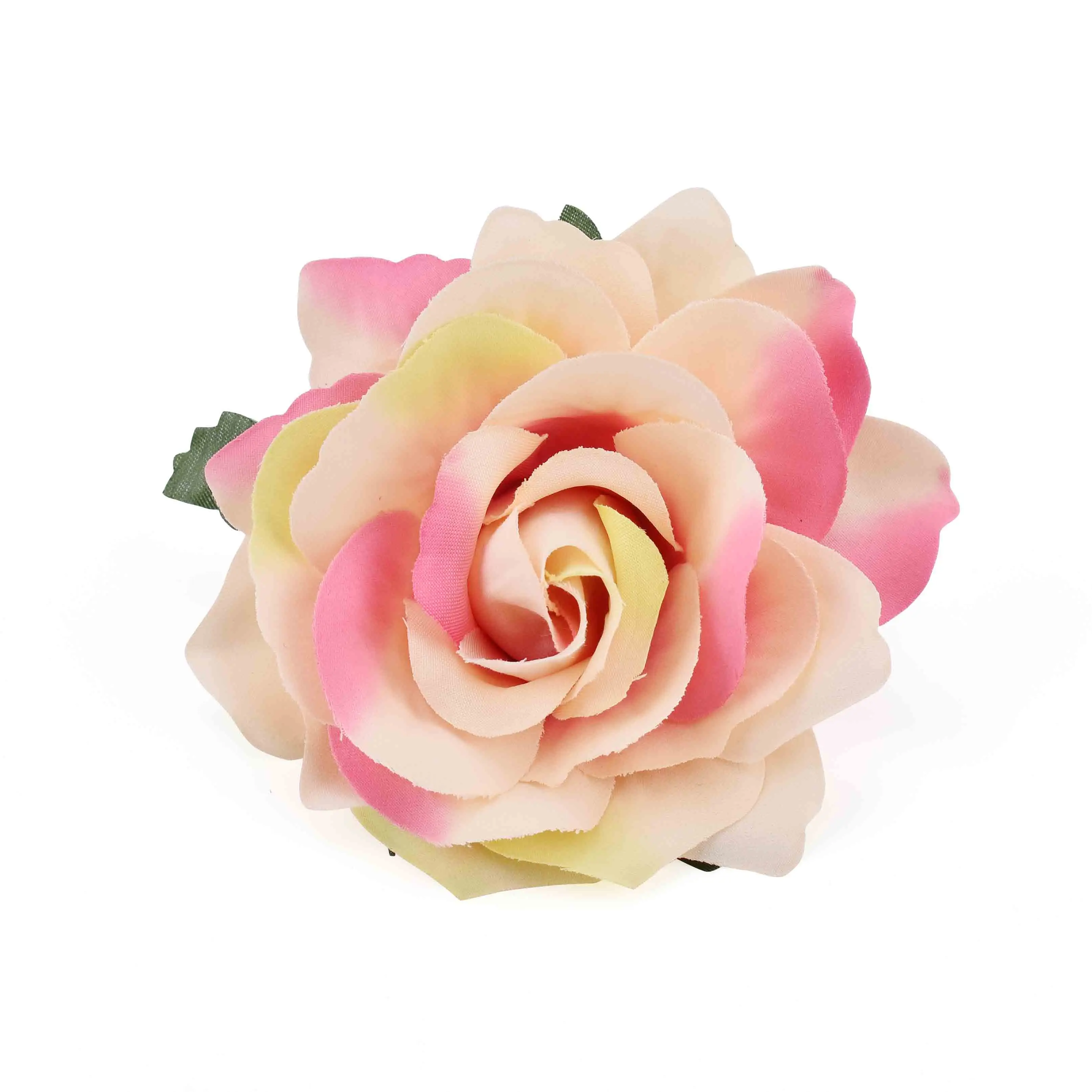 Pink yellow 30 шт. большие искусственные белые розовые шелковые головки цветов для украшения свадьбы DIY ВЕНОК Подарочная коробка Скрапбукинг Ремесло поддельные цветы - Цвет: Pink yellow