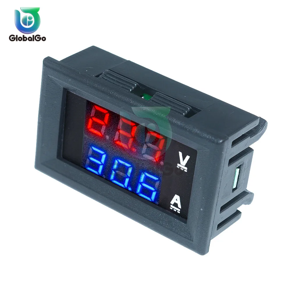 10A 50A 100A DC100V светодиодный цифровой вольтметр Амперметр автомобильный мотоцикл измеритель напряжения тока детектор напряжения Тестер монитор панель инструмент