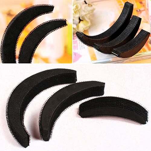 Женская заколка для волос в форме полумесяца аксессуар черного цвета простой