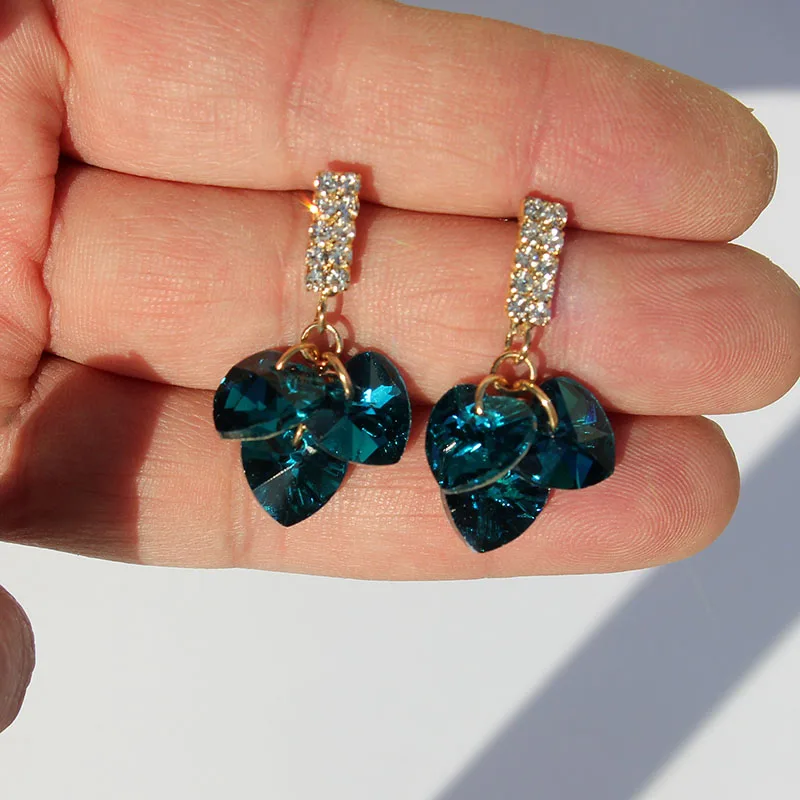 

Серьги женские, стразы с кристаллами, в стиле ретро