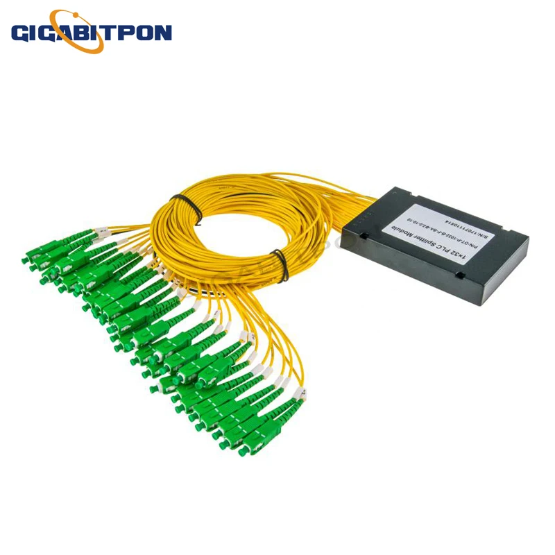 PLC ABS distributor with SC / APC connector 0.9mm 1.5m on both sides FBT plc pigtail type splitter