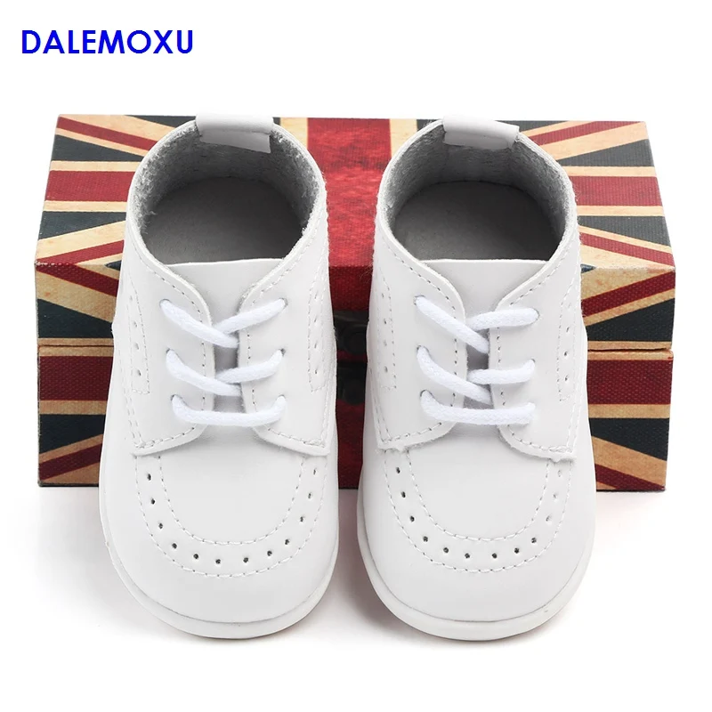 Весенне осенняя популярная однотонная обувь из искусственной кожи для малышей