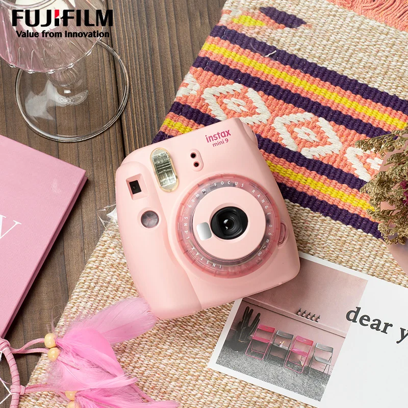 Fujifilm Instax Mini 9 Fuji мгновенная фотокамера с зеркальной пленкой для селфи камера фото