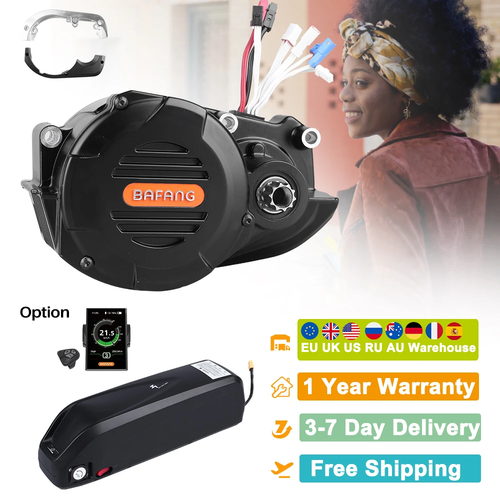 

Bafang G510 52V 1000W Mid Drive eBike Motor 8fun M620 E Bike Electric Cargo Bicycle Conversion Kit DPC18 With Samsung Battery
