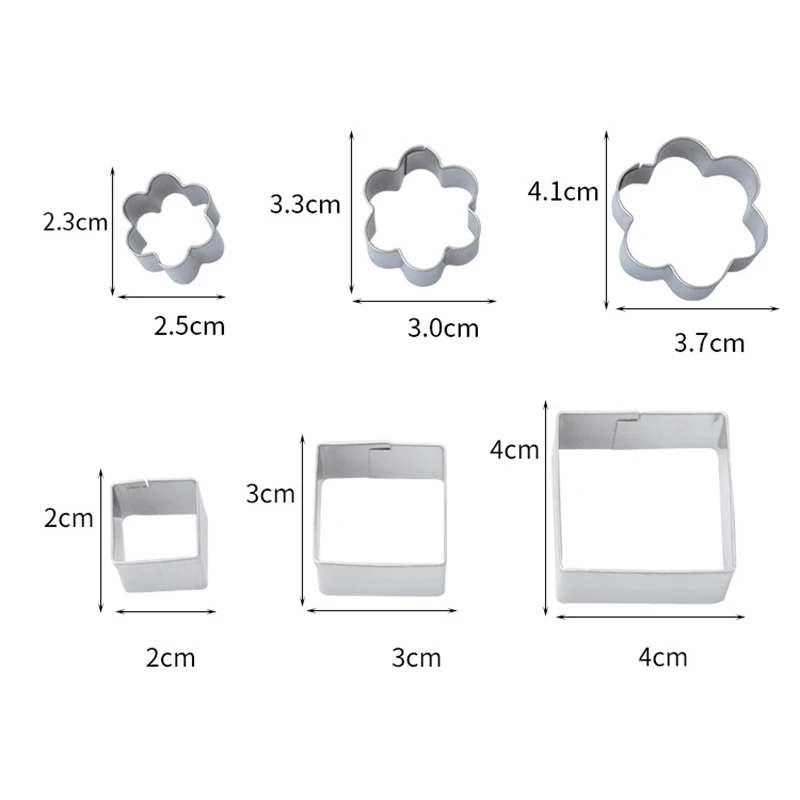 

24Pcs/Set Stainless Steel Mould Cookie Biscuit Fondant Cake Cutter Molds Baking Tools Multi-shape Kitchen Supplies Cake Tools