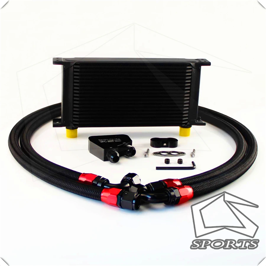 Универсальный комплект масляного радиатора двигателя 19 рядов + адаптер для