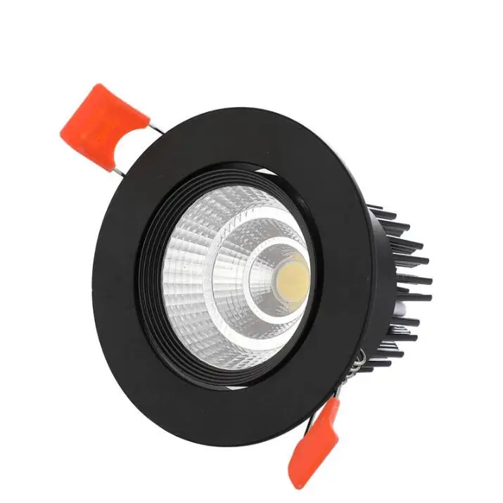 

Dimmable recessed LED Downlights Angle Adjustable COB Ceiling Lamp Spot Lights 3w 5w 7w 9w 12w 15w LED downlight AC85-265V