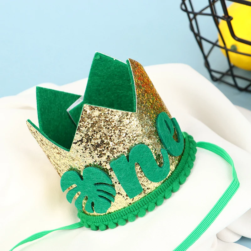 Классическая фетровая шляпа в виде короны на 1-й день рождения повязка голову с