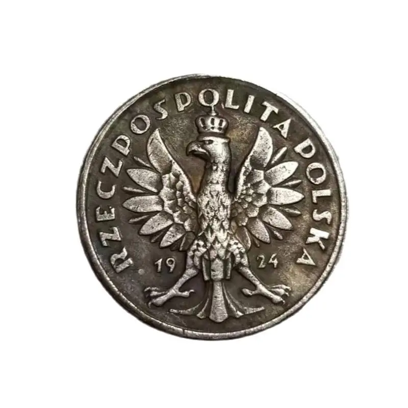 Коллекция памятных монет из Польши 1924 2 Золотых девушки и орла украшение для дома
