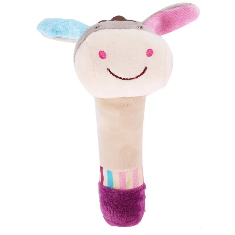 1 шт. мягкая плюшевая погремушка захватывающая Успокаивающая животные BB ручная