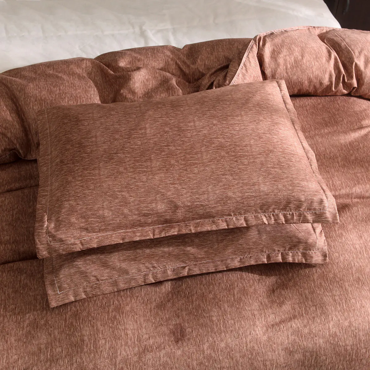 

Elka Three-piece Bed Set of Pure Cotton and Linen Bedding Without Sheets Oceania