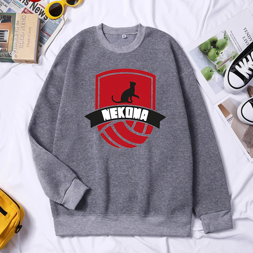 

Japanese Anime Haikyuu Hoodies Men Arasuno Fly High School Sweatshirts Nekoma Volleyball Club Hoodie Streetwear Pullovers Tops
